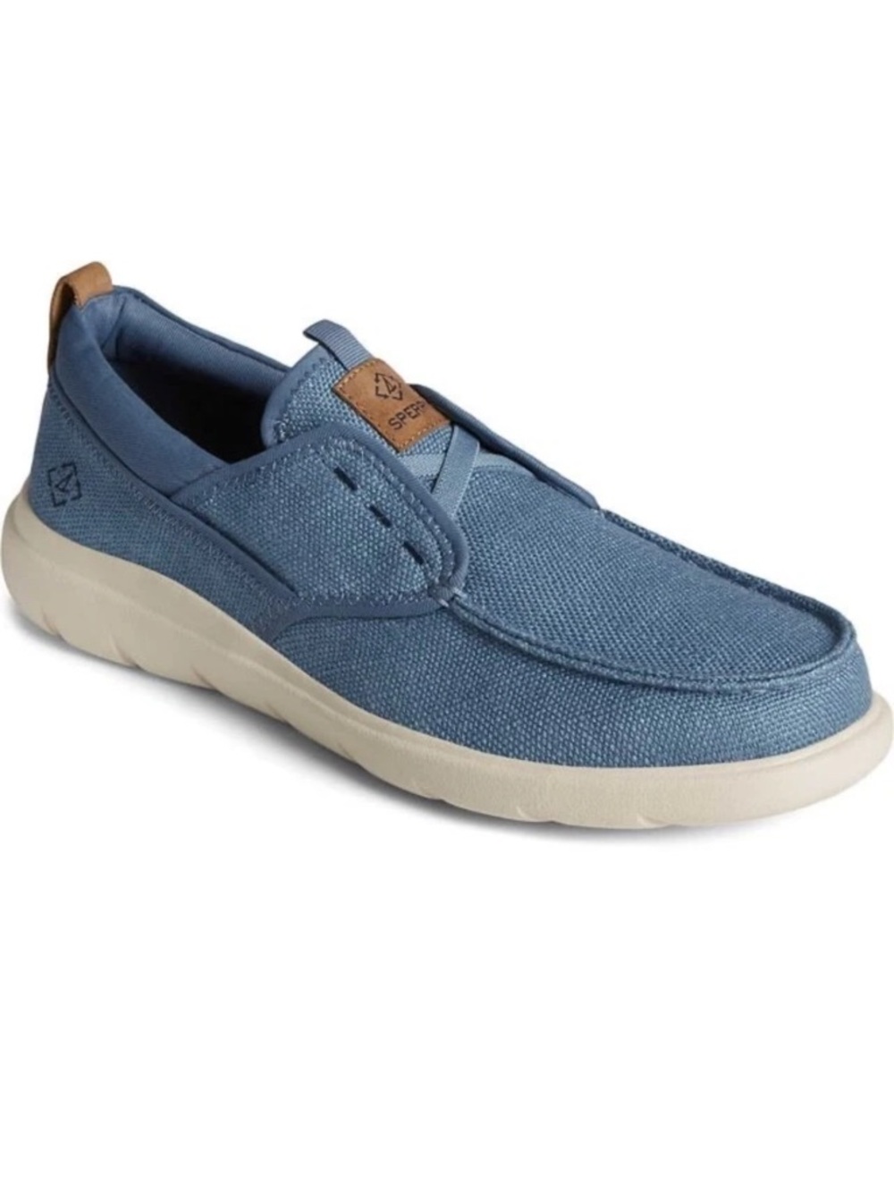 Sperry Men's Capt Moc Boat Seacycled Shoe Blue Baja Size 9.5